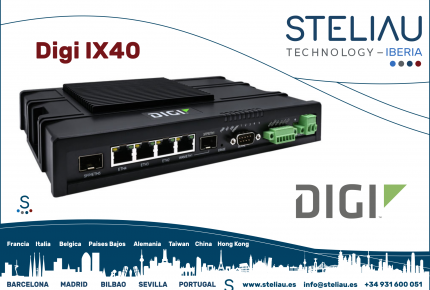 Digi International Inc.  y su solución de router celular 5G edge computing industrial IoT: Digi IX40 . Alimentando la revolución industrial 4.0