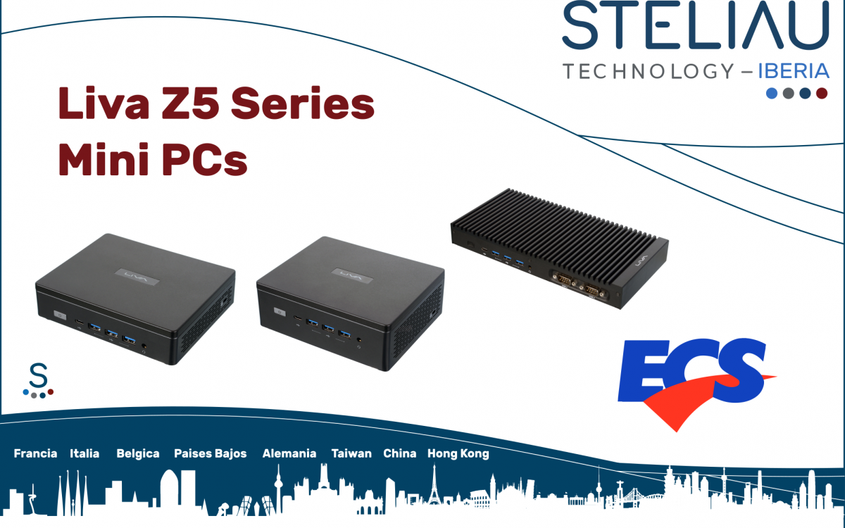 ECSIPC presenta los mini PC de la serie LIVA Z5 para aplicaciones industriales